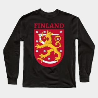 Finnish Coat of Arms Long Sleeve T-Shirt